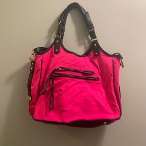 Pink laptop/diaper bag